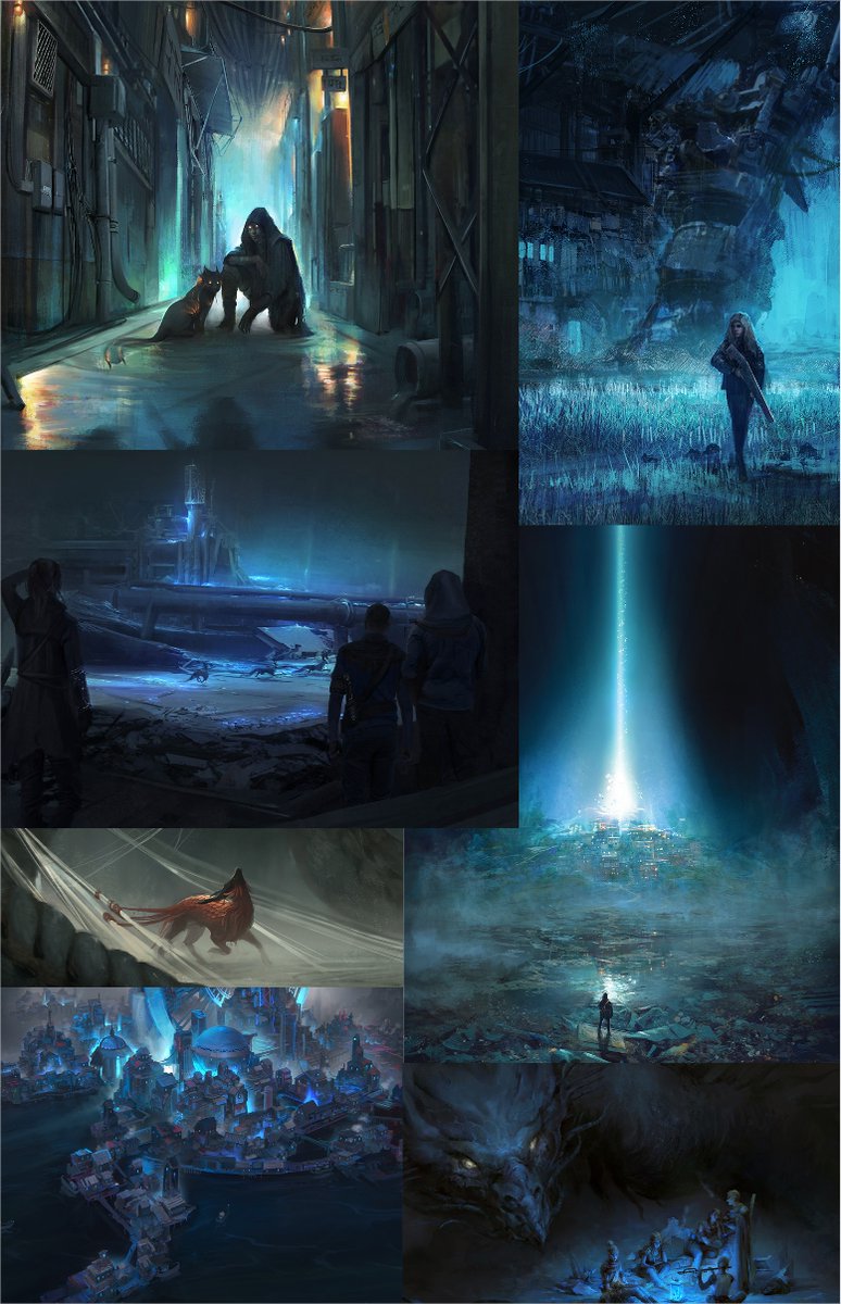 Toying around in Pinterest for a while, as well as in  http://artstation.com&nbsp;, should help you build a moodboard that you can give your artists - a moodboard being an art library that conveys mood, color schemes and styles you wanna see in your art. See one of ours below! (9/10)