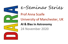 DARA Project (@dara_project) on Twitter photo **** e-Seminar alert ****
On the 24 November, Prof Anna Scaife <a href="/radastrat/">Anna Scaife</a>, <a href="/UoMPhysics/">UoM Physics & Astronomy</a>, will talk about 'AI & Bias in Astronomy'. Registration is now open: dara-project.org/eseminar-series
<a href="/STFC_Matters/">Science and Technology Facilities Council</a> <a href="/NewtonFund/">Newton Fund</a> <a href="/UniLeedsGlobal/">@UniLeedsGlobal</a> **** e-Seminar alert ****
On the 24 November, Prof Anna Scaife <a href="/radastrat/">Anna Scaife</a>, <a href="/UoMPhysics/">UoM Physics & Astronomy</a>, will talk about 'AI & Bias in Astronomy'. Registration is now open: dara-project.org/eseminar-series
<a href="/STFC_Matters/">Science and Technology Facilities Council</a> <a href="/NewtonFund/">Newton Fund</a> <a href="/UniLeedsGlobal/">@UniLeedsGlobal</a>