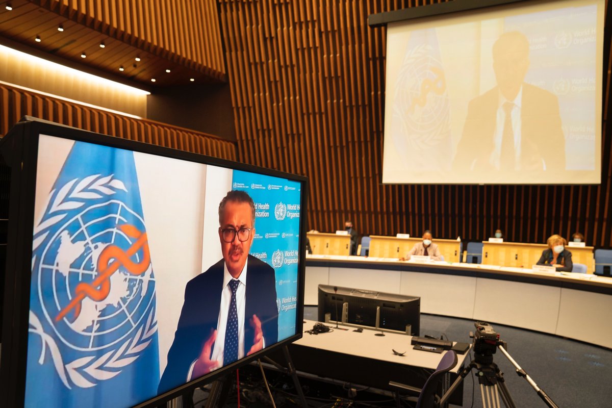 "To start building that narrative, today I am proud to announce that we are establishing a new Council on the Economics of  #HealthForAll, to focus on the links between health and sustainable, inclusive and innovation-led economic growth"- @DrTedros  #WHA73