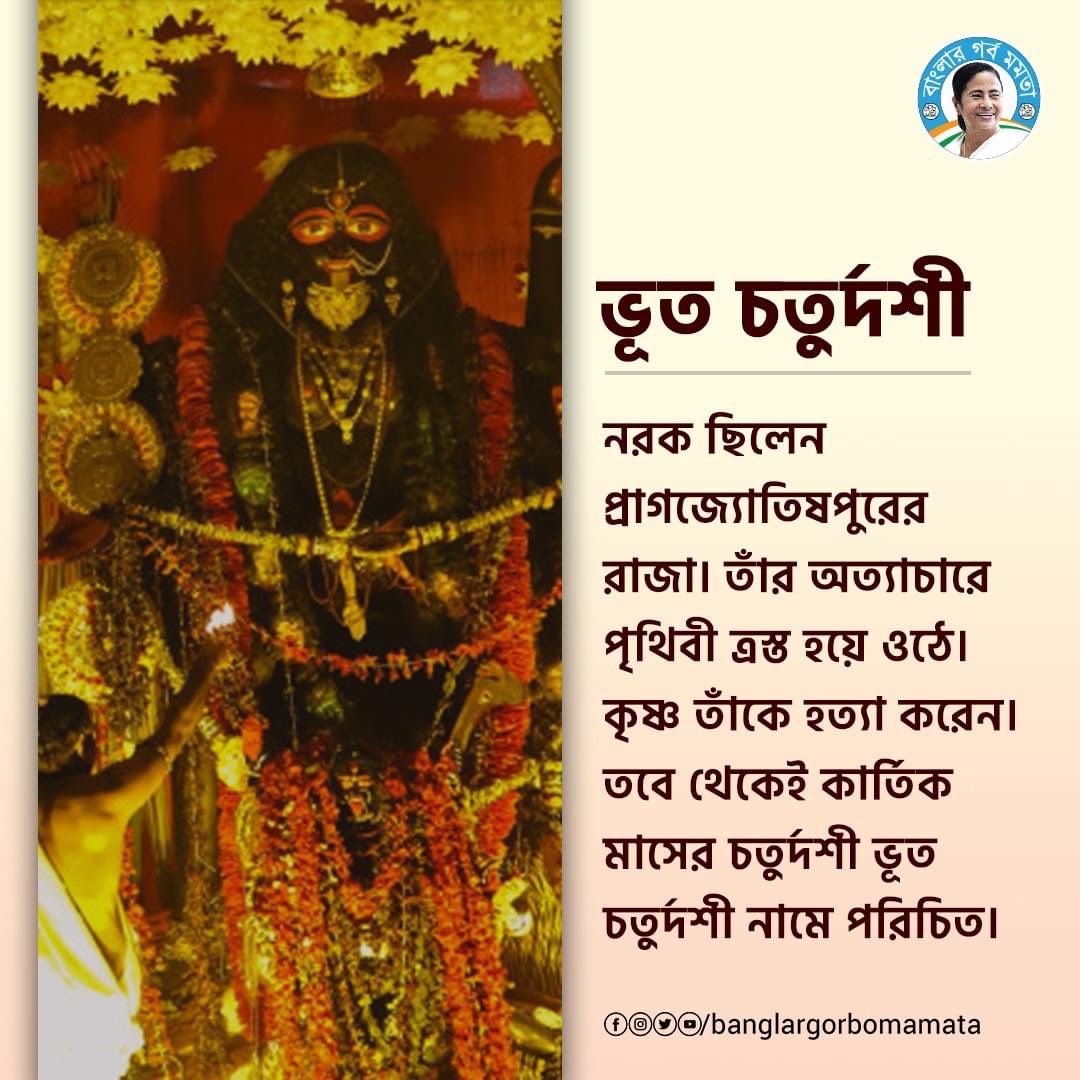 mla_shaoni's tweet photo. জানেন কি কোথা থেকে এই ভূত চতুর্দশী এল?
#BhootChaturdashi #KaliPuja #Diwali￼⁠￼⁠ #India #Heritage #Culture #Bengal #MamataBanerjee #banglargorbomamata https://t.co/nl6fhNG7wv