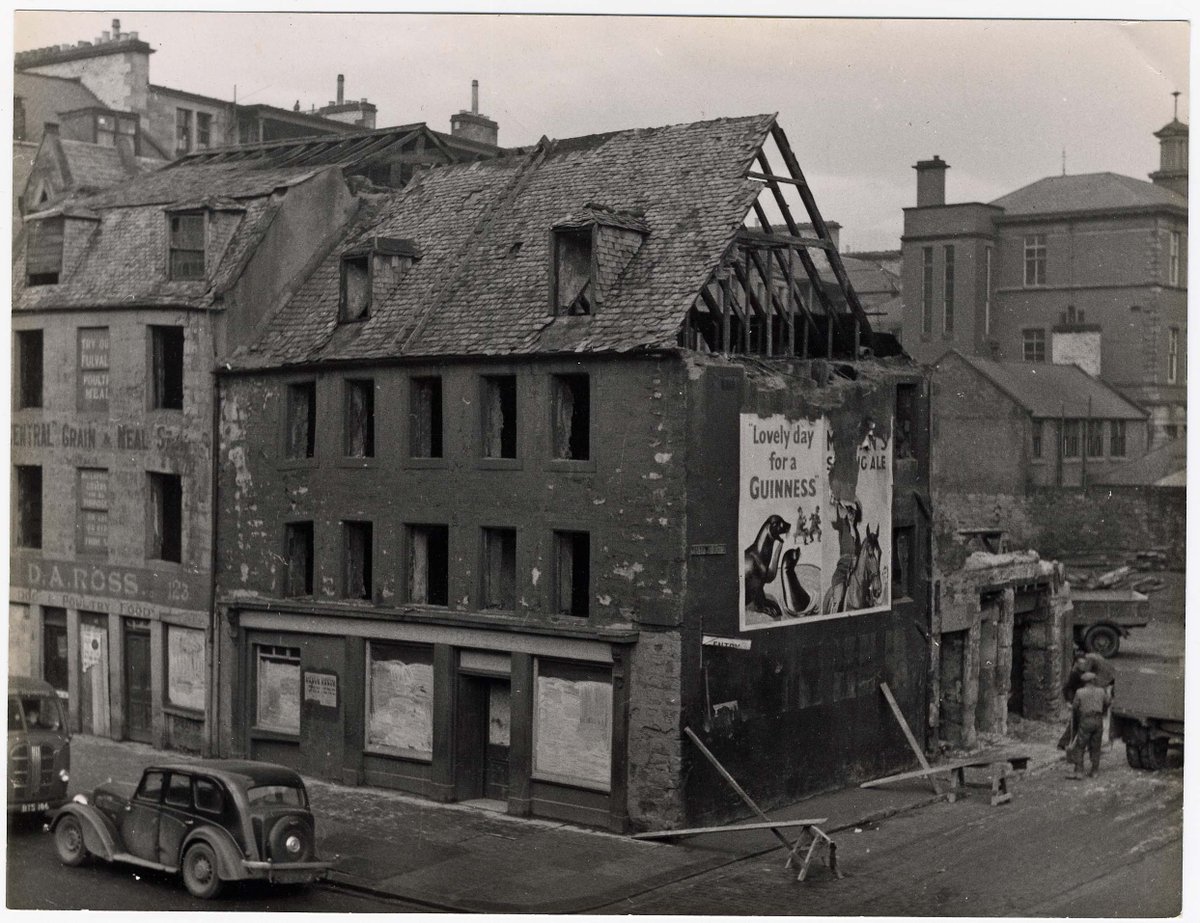 Demolition works taking place at the corner of South Street and Meal Vennel in Perth from circa 1956.

#ExploreYourArchive Ref: ACC08-46