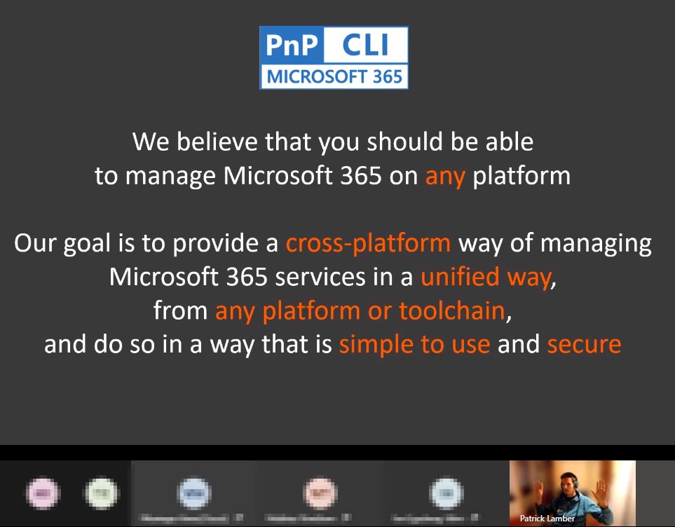 atwork's tweet photo. Make a better (cross-platform) #M365 world with the new #M365CLI! @patricklamber #M365DevBootcamp #Austria https://t.co/lnJ81BRBmZ