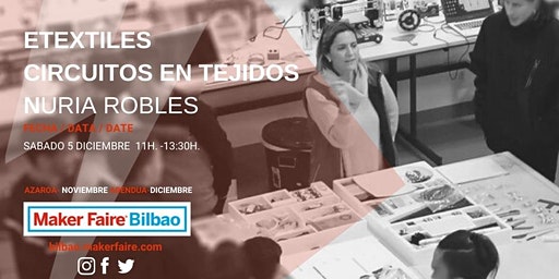 fabricademy's tweet photo. @MakerFaireBio 2020 is starting today! 💥
Join the event &amp; meet our #Fabricademy instructors who will be giving amazing workshops on the topics we tackle at Fabricademy: #softrobotics, #etextiles, #oshardware!💡

More: https://t.co/TqlA2JbJUG
#makerfairebilbao
@mcanet @varvara_g https://t.co/cCQMkZ8xZ8