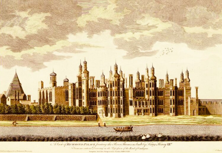 There are a few artist’s impressions of Richmond Palace in all its glory, but only the gatehouse entrance to the building remains to this day as the palace was sold after Charles I’s execution.Thought to be Elizabeth I’s favourite home and where she died on 24th March 1603.