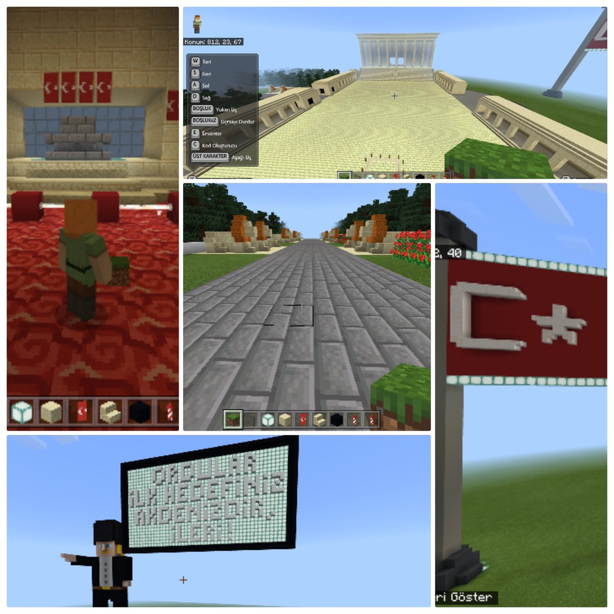 10 Kasım haftasında #MinecraftEdu ile Anıtkabir'e sanal ziyaretimizi gerçekleştirdik. Atamizi saygı sevgi ve minnetle aniyoruz🌺🌺🌺#dogatech <a href="/ArslanAyber/">Ayber Arslan</a> <a href="/Burakbudak23/">Burak budak</a> <a href="/muammerozkan_/">Muammer Özkan</a>  @gaziantepdogaa