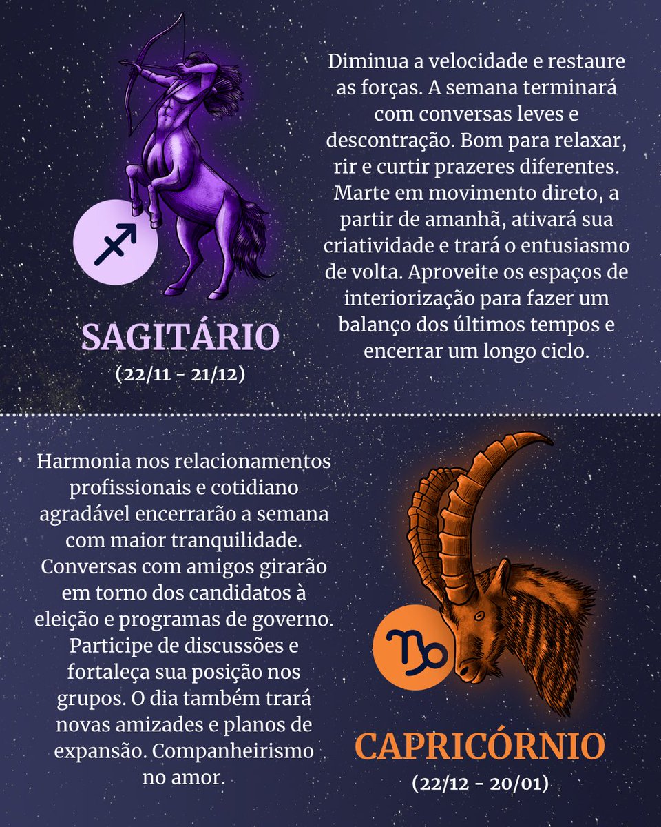 Horóscopo #Sagitário #Capricórnio, image size:960x1200