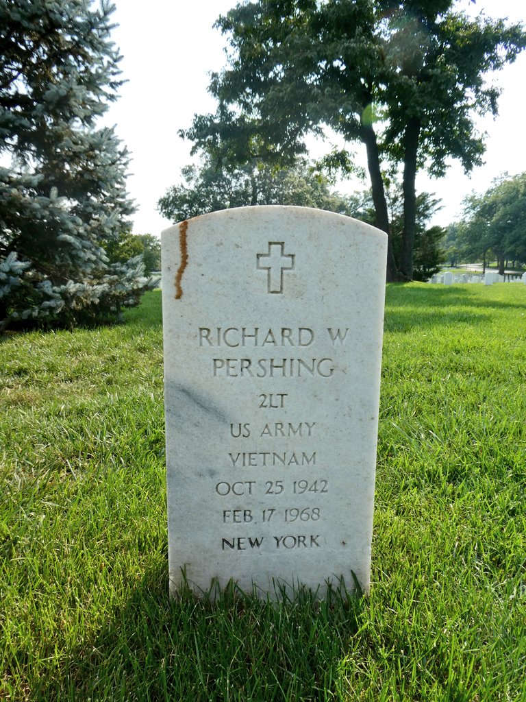 On a side note, John Pershing is also buried at Arlington National Cemetery alongside his Grandson Richard Pershing who was killed in Vietnam 17/02/1968 serving with the 101st Airborne.