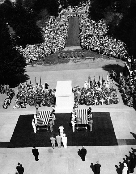 In 1956, President Eisenhower signed a bill to select and pay tribute to the Unknowns of WW2 and Korea. WW2 Unknowns were selected from cemeteries in Europe, Africa, Hawaii, and the Philippines. The Korean Unknown was taken from Hawaii. Both were awarded the Medal of Honor.