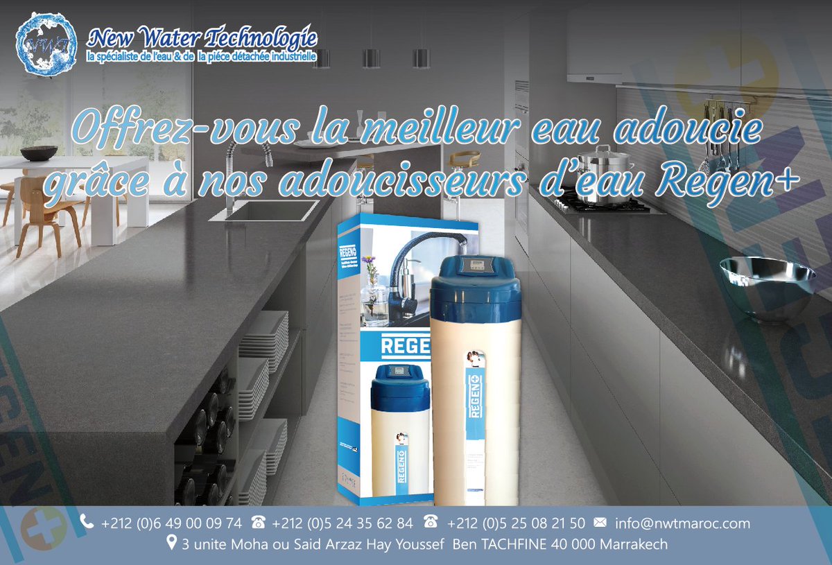 HWGmaroc's tweet photo. New Water Technologie vous présente #Les_Adoucisseurs_d'eau _#monobloc_30L_REGEN+
#REGEN+#ATLAS_FILTRI #FILMTEC #FLECK #BLUE_LAGOON #EUROTECH #CANATURE #SEKO #IDROSAL #AK_MULLER #PURICOM #DOW #VEOLIA #HM_DIGITAL #GREEN_FILTER..
#testeur_électronique_chimique #TDS_ES #TDS3 #PH https://t.co/CPatCxuwQ4