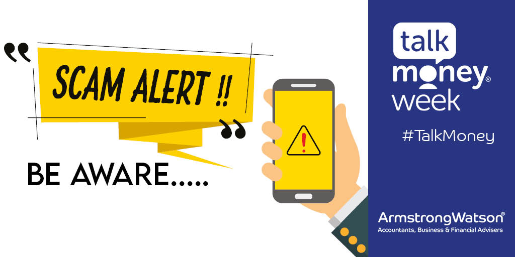ArmstrongWatson's tweet photo. On our final day of #TalkMoney week, we're calling for vigilance against #scammers as they become more and more sophisticated with ways to steal your information, reveal your personal details and convince you to willingly hand over your hard-earned money!
https://t.co/laj8qScWbL https://t.co/Vp0zx0P6e6