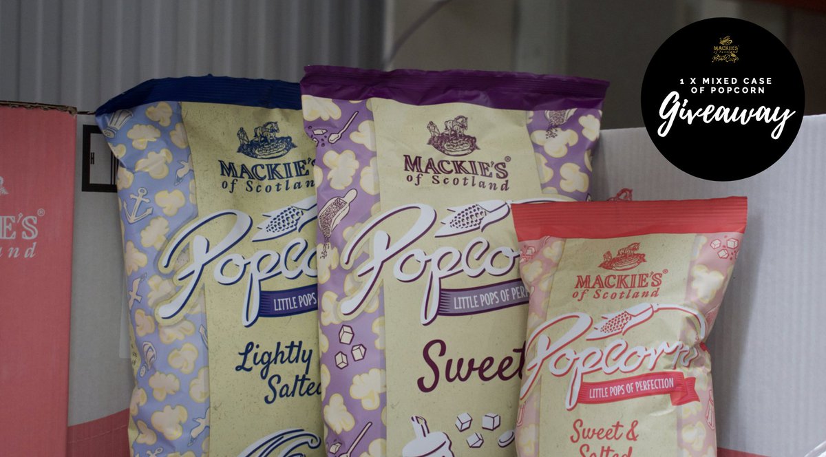 ⭐️ FRIDAY THE 13th GIVEAWAY ⭐️

WIN 1 mixed case of our POPCORN. All you must do to be in with a chance of winning is "Follow 
<a href="/mackies_crisps/">Taylors Snacks</a> and "Like", and "Retweet" (UK ONLY) Ends at midnight! 17/11/20 
#WIN #giveaway