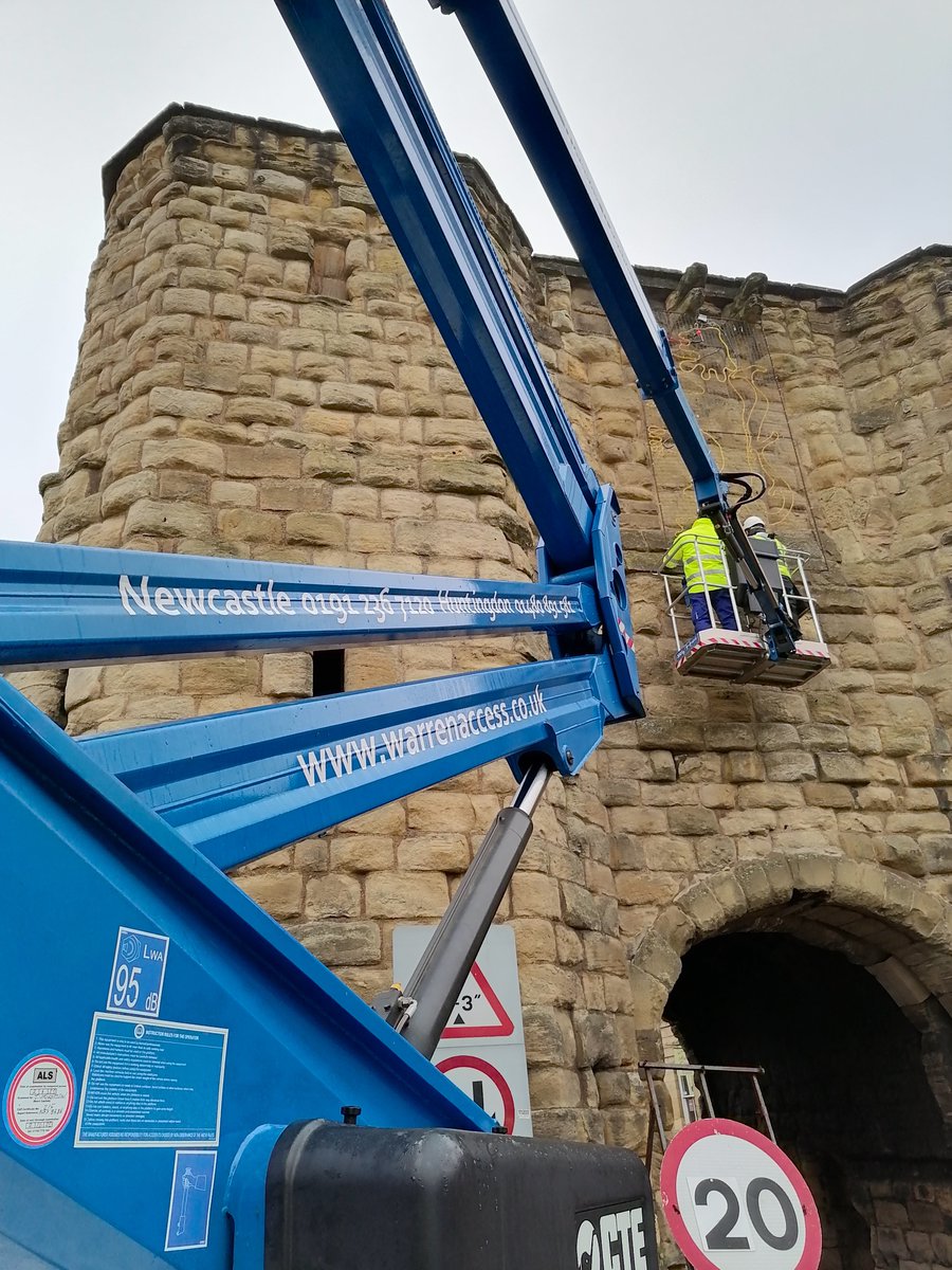 WarrenAccess's tweet photo. Installing the Christmas lights at @alnwickcastle with @pickardelec. A beautiful day and a fantastic location, doesn't get much better than this! 

#ChristmasLights #Alnwick #WorkingAtHeight https://t.co/OStpPxSNQ8