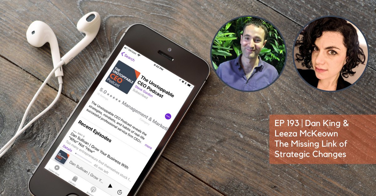 steve_gordon's tweet photo. Revealed in this episode: The #1 first step you must take before investing in any major changes in your business – details from @realdanking and Leeza McKeown of Fireside Strategic https://t.co/48cjYBKOPz #unstoppableceo #businesssuccess #companyculture https://t.co/93mf5UoJCr