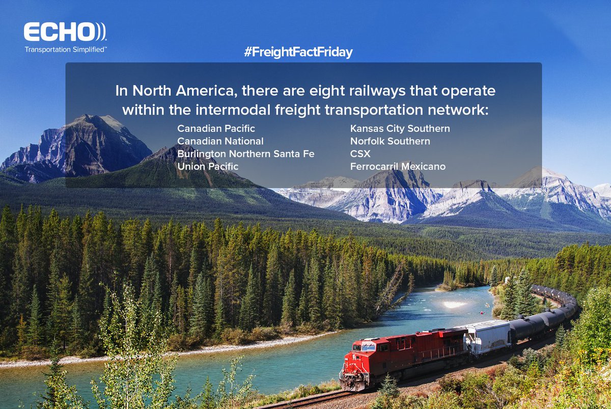 EchoLogistics's tweet photo. Happy #FreightFactFriday!
.
.
.
#Intermodal #Transportation https://t.co/BxJHk7CzQA