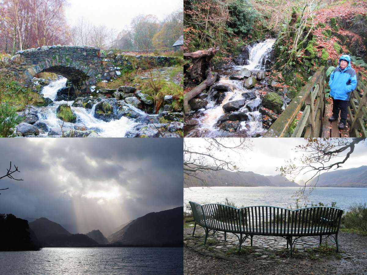 StanLeigh18's tweet photo. Wet conditions today for our exercise walk near #Kewick.

The water was certainly flowing at #AshnessBridge &amp; #CatGill &amp;  

The lighting display on #Derwentwater &amp; #CastleCrag was spectacular too https://t.co/2f7xh12Z4z