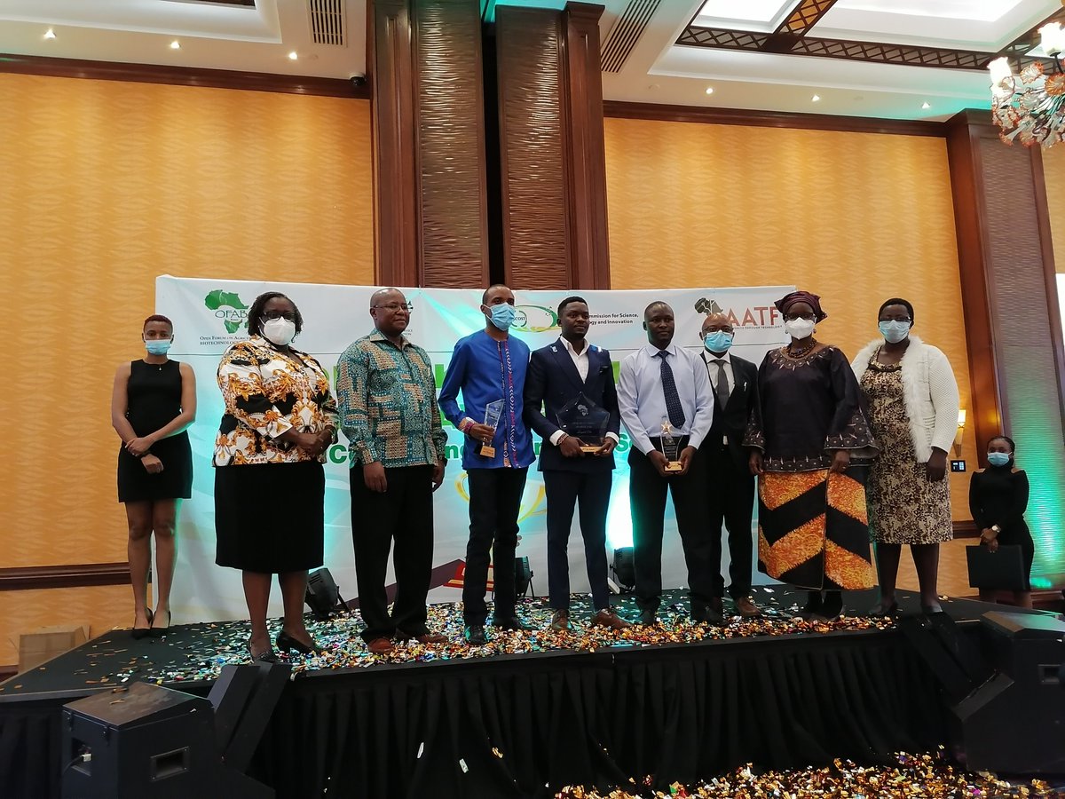 KiberuJimmy's tweet photo. Was pleased to be part of the @OFABKenya Media Gala Awards 2020 this afternoon at @SerenaNairobi recognising Best Agricultural Science Journalism &Ag scientific innovations #MakingScienceWork. Congratulations to the winners and organisers @aatfafrica @isaaa_org @nacosti @mkarembu https://t.co/XD4N7It0p1