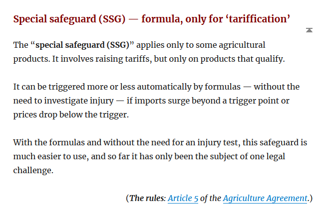 Several also challenged the UK’s right to claim entitlement to:● up to £4.15bn in trade-distorting domestic farm support, ie, if it affects prices and output● a “special safeguard” to raise tariffs temporarily to protect farm goods against import surges or price slumps4/5
