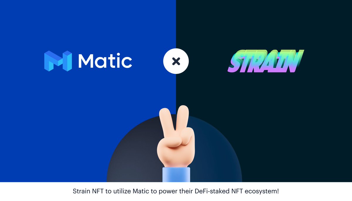 0xPolygon's tweet photo. 1/ Yet another DeFi + NFT innovator joins hands with Matic Network! @strainNFT to utilize Matic to power their DeFi-staked NFT ecosystem!🚀

🦾Strain users can upgrade and breed yield-generating NFTs which are powered by staked @UniswapProtocol V2 LP tokens. https://t.co/1S2A5ScQp7