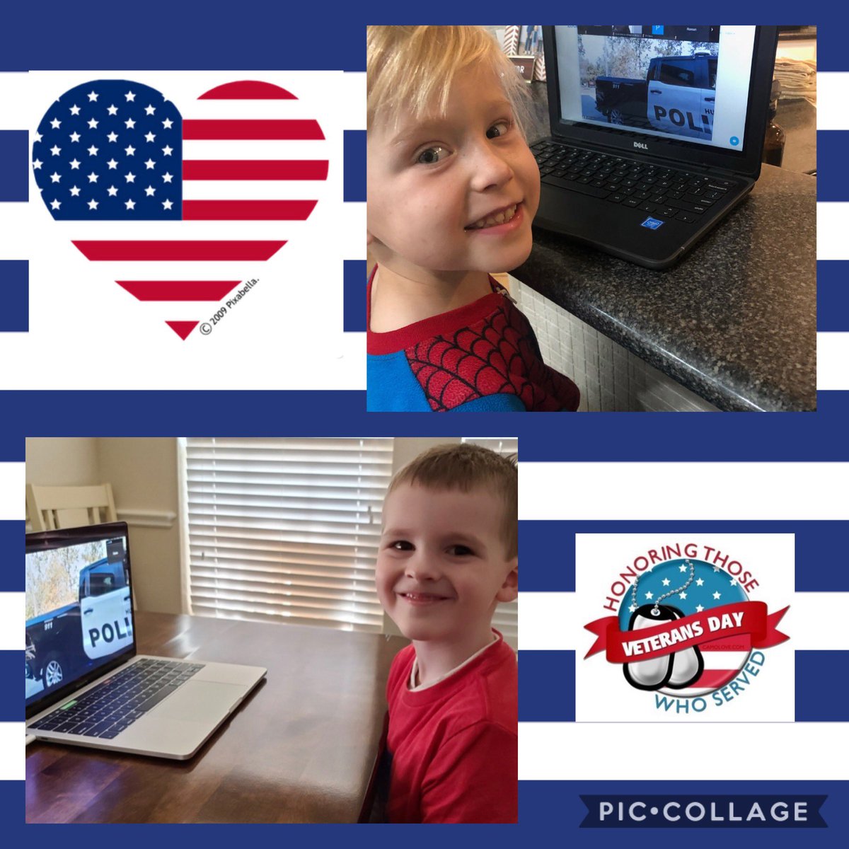 StephanieRazo4's tweet photo. Virtual student watching the ESE parade and Honoring our Veterans #thankyouveterans @HumbleISD_ESE https://t.co/L2Gl5jEQC0