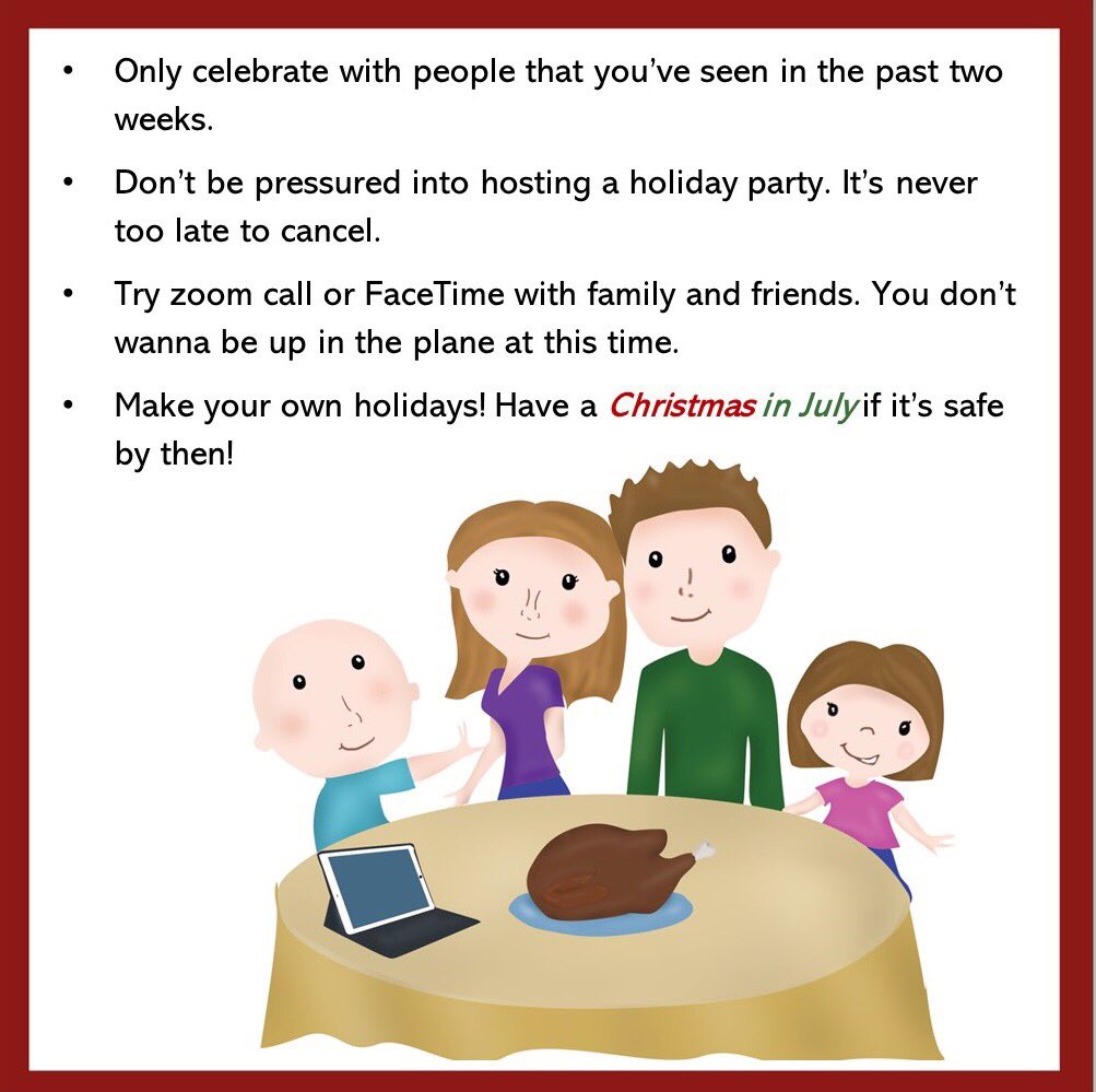 RowanCCCA's tweet photo. The holidays are coming up and weโd like to share some tips to keep your family safe and healthy! Please share and spread the word ๐ #MaskUpProfs #RowanPROUD #RowanProfs
-
Message by Amanda Rosa and the Heath & Science Communication program https://t.co/xpVZei9QUo https://t.co/6VQDTwlLGt