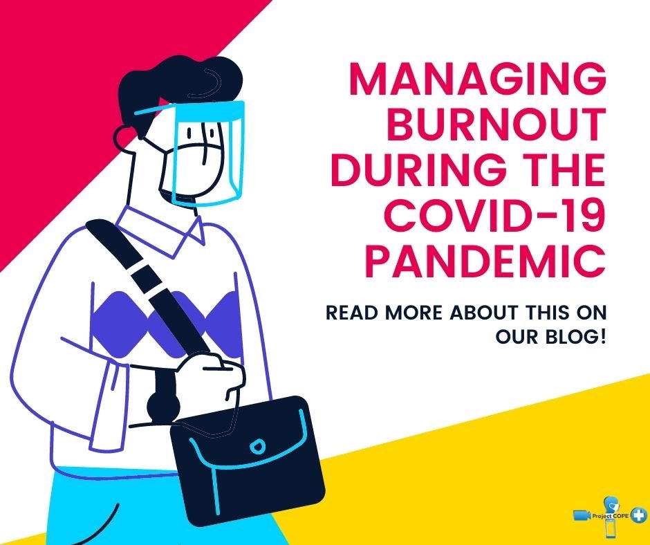 cope_project's tweet photo. A new blog post has been posted on our website! In this blog, we talk burnout, moral distress, and different ways to cope with the extra stressors of this pandemic. https://t.co/J8qQ4kQPYT
#burnout #coping #HealthcareHeroes #HealthcareWorkers https://t.co/8M86fSLooH