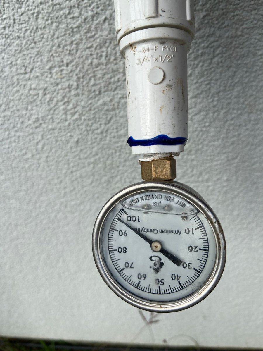 KingreenServ's tweet image. High pressure can be just as bad or worse than low pressure. We will have to carefully craft an irrigation design for this client that takes into account their 95psi static pressure. #irrigation #irrigator #tceq #kingreenservices #waterwise #smartwatering #landscaping #wow