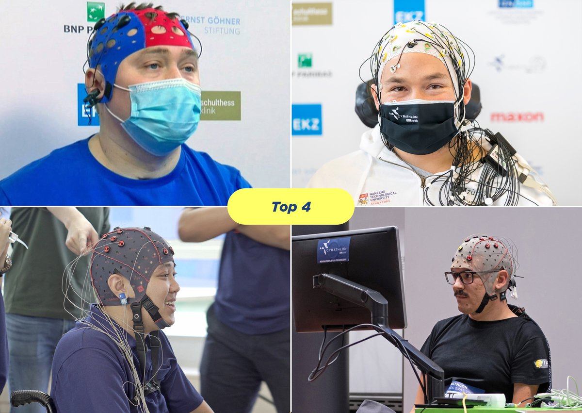 All BCI races have been completed successfully. We now have 4 finalists: MAHIDOL BCILAB with Pilot Kriangkrai Tachadee (TH), SEC FHT with Samuel Kunz (CH), Neurobotics with Ruslan Nurullin (RU) and Whi with Francesco Bettella (IT). Don't miss the finals! cybathlon.com