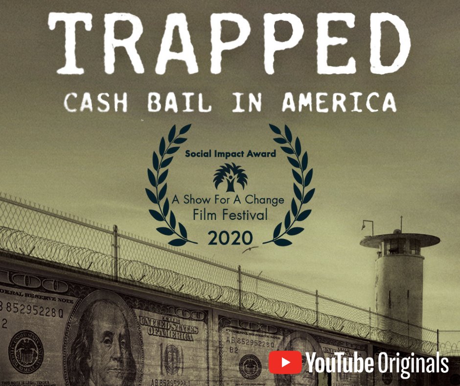 ICYMI #TrappedCashBail (from @bychrisljenkins) received the Social Impact Award at @AShowForAChange Film Festival! Learn how you can join the impact campaign we are leading for the film by hosting a virtual screening event: bit.ly/34Ds5Vm