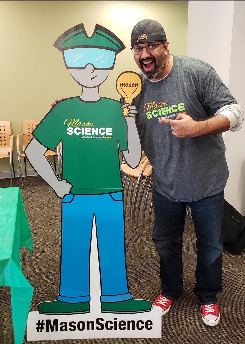 AssadTheAdvisor's tweet photo. Milestone day for me at @GeorgeMasonU ... today marks my 20th year working at Mason (the last 14 with @GMU_COS). #blessed to be a part of the #MasonNation!! #MasonScience #MasonAlum https://t.co/s1TNqFzSgP