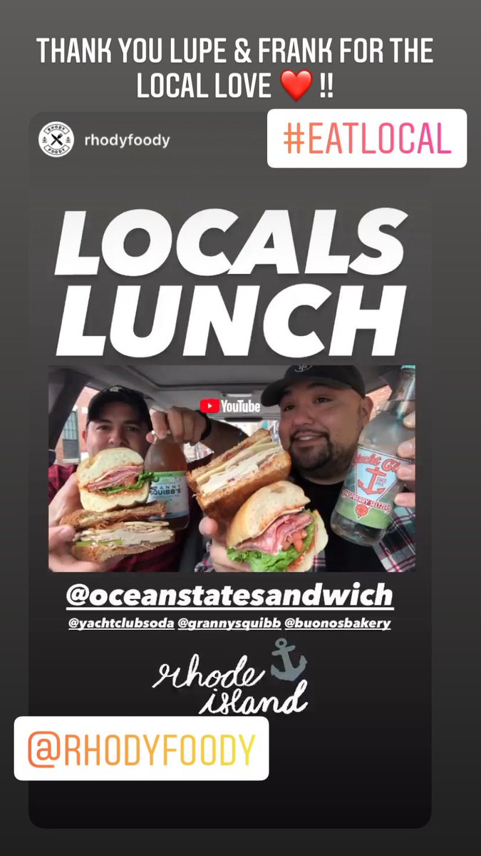 Sandwich_RI's tweet photo. https://t.co/Jn2VfyhZJ5 

@RhodyFoody coming in with the LOVE ❤️ #eatlocal #eatdrinkri #sandwiches https://t.co/ynjacx7ADu
