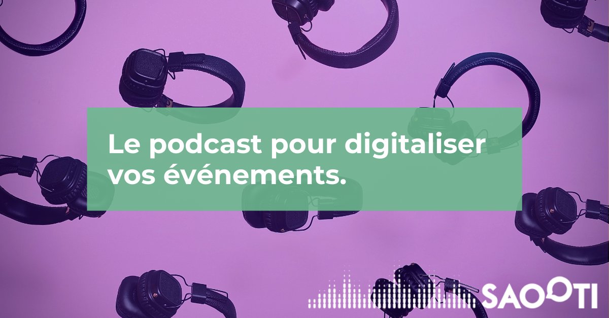 saooti's tweet image. #EVENT | Faites le choix du #podcast et du #live pour digitaliser vos événements.🎧 La voix permet de garder le précieux lien qui vous unit à votre public tout en crédibilisant votre message. Plus d'informations 👉bit.ly/36oVUKe