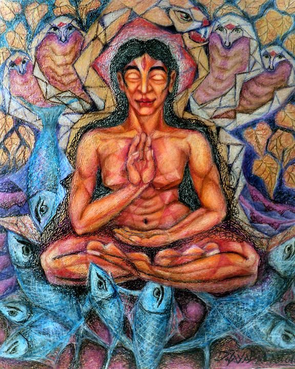 jayabaland's tweet photo. Featured Art of the Day: "Siddha with third eye". Buy it at: https://t.co/FFfdVkXoqF https://t.co/vUhHtGTkqo