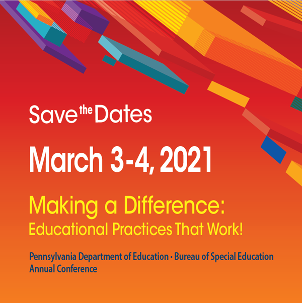 PaTTAN (@pattanupdates) on Twitter photo Save the Date: the PDE Virtual Conference is March 3-4! Join Pennsylvania’s educators, administrators and faculty for the Bureau of Special Education’s signature event on Making a Difference: Educational Practices That Work pattan.net/Training/Confe… Save the Date: the PDE Virtual Conference is March 3-4! Join Pennsylvania’s educators, administrators and faculty for the Bureau of Special Education’s signature event on Making a Difference: Educational Practices That Work pattan.net/Training/Confe…