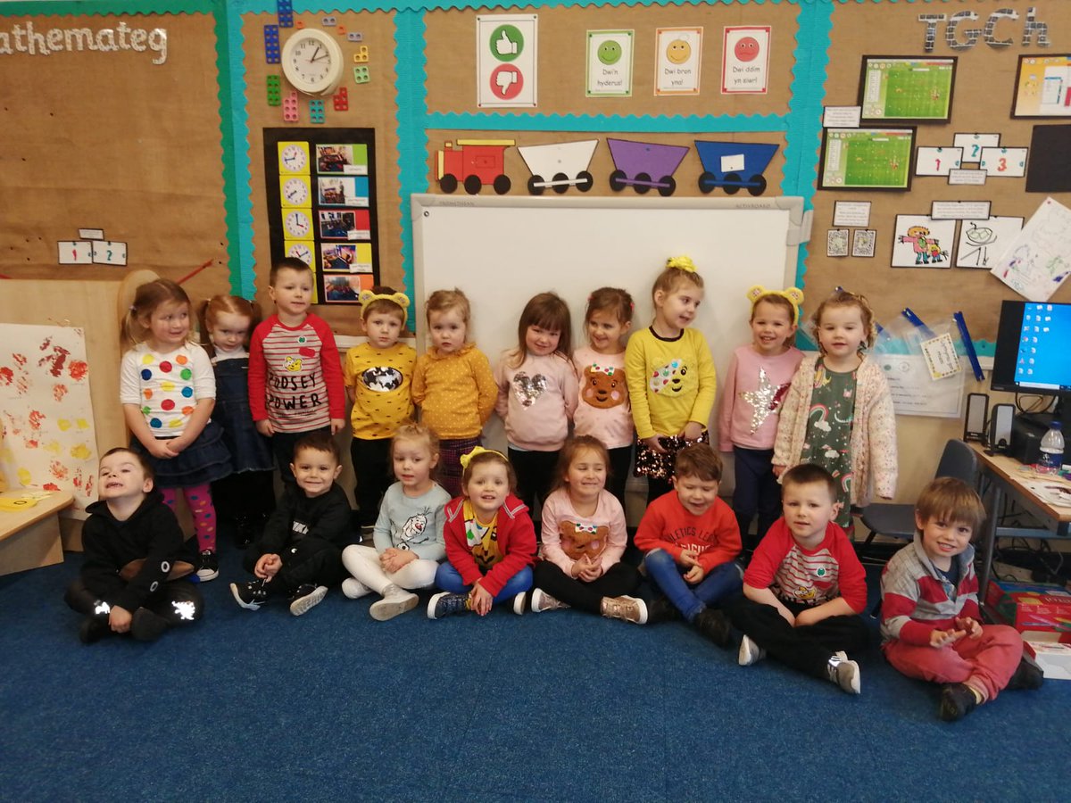 YsgolGwenffrwd's tweet photo. We've had a great day celebrating Children in Need Day today! So far we have raised £159 - if you would like to donate, School Gateway will be open until the beginning of next week. Thank you all for your support! Diolch! 😃👏👏🌟 https://t.co/q0KvXrmrjj