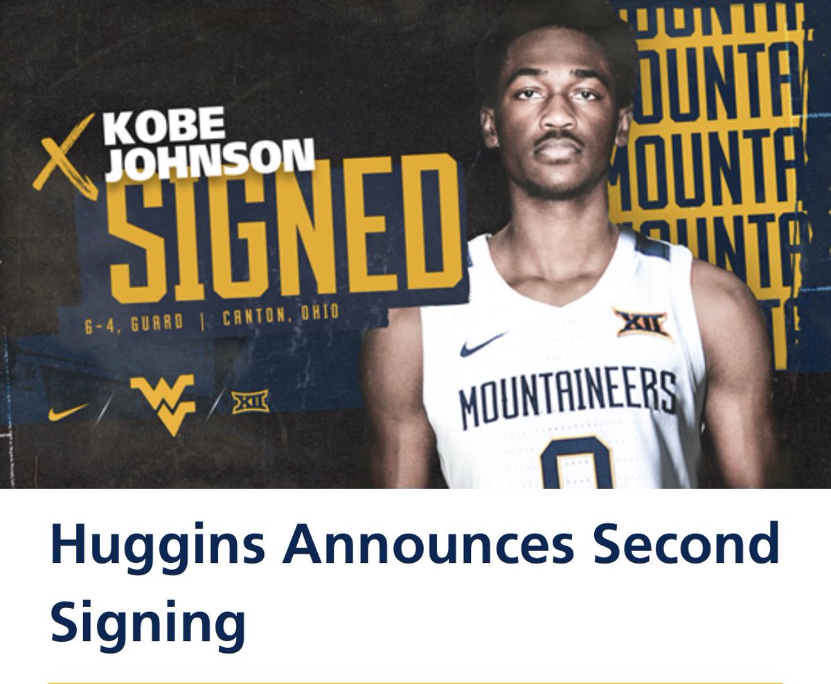 KobeJohnson930's tweet photo. It’s official 💙💛💙💛 #Mountaineers #WVU  #HailWV https://t.co/JqWUn1VTut