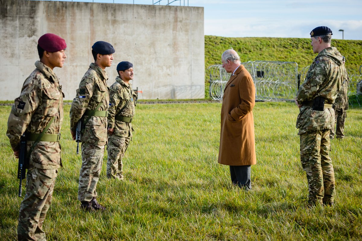HQARRC's tweet photo. The Prince of Wales visits exercise #LoyalLeda20. Multinational troops from @HQARRC, @ARRCSpBn Gurkhas and Commonwealth allies from Canada are helping to certify the headquarters as @NATO’s first War Fighting Corps at readiness since the Cold War. #StrongerTogether 🇨🇦🇮🇹🇪🇸🇺🇸🇬🇧 https://t.co/dxC4NuXXpm