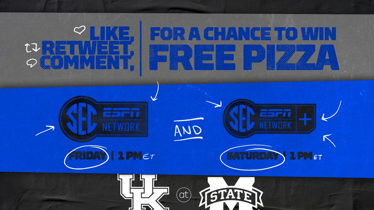 KentuckyVB's tweet photo. Today is Lunch With The Cats!!

Like, RT, comment, send in your at-home setup as you watch today's match from home and you'll be entered to win FREE 🍕🍕🍕!! 

#WeAreUK https://t.co/JLOJyvK58x