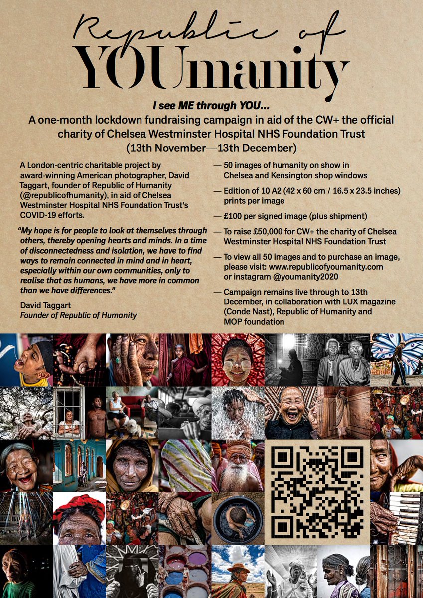 MOP is delighted to share with you a charitable initiative that we began 36 hours before the second lockdown in London
Republic of YOUmanity!

For further information please visit our website
republicofyoumanity.com