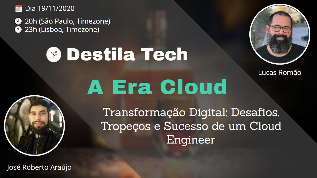 jrobertofaraujo's tweet photo. 📹 LIVE 19 de Novembro
🇧🇷 20h (São Paulo, Timezone)
🇵🇹 23h (Lisbon, Timezone)

@LucasRomao, Global Program Manager: CSA | CTA na N3, vai compartilhar toda a sua experiência e os desafios enfrentados no dia a dia de um Cloud Engineer.
#azure #Cloud 

https://t.co/UgutEt8kZi https://t.co/QhlhoqUy5c