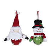 ASmallCreation's tweet photo. Door "Bells" can be personalized.  Santa has a red bell and the Snowman has a green bell.  Hang on your door or use as a gift tag.  $10.00 each includes personalizaation.  Message, comment or call 978-532-7874 to order yours. https://t.co/KdWtfaEiKd