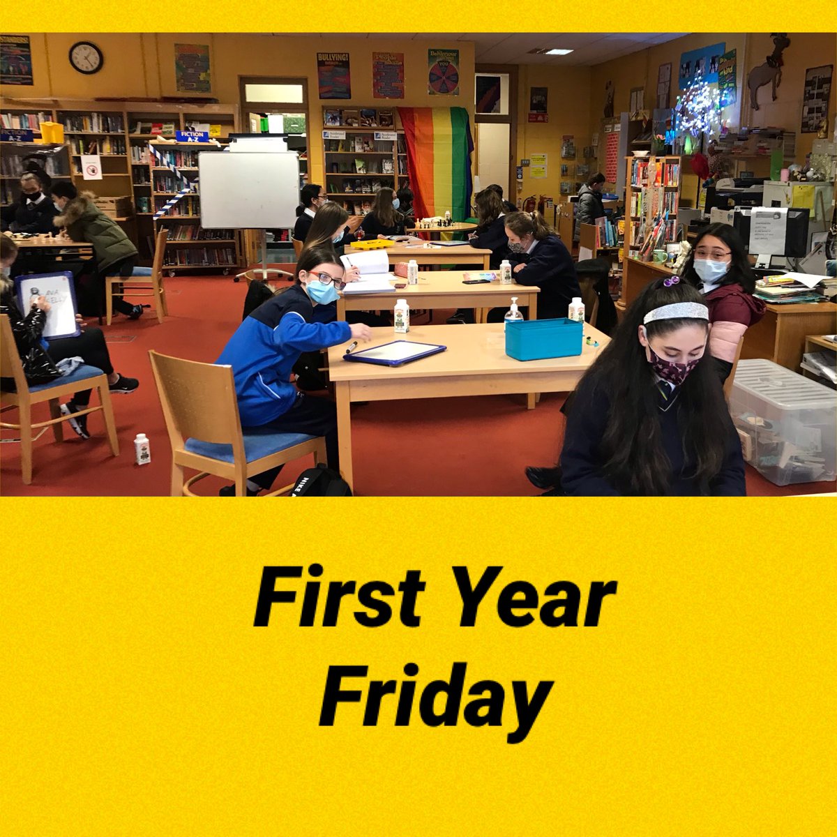 larkincclib's tweet image. 😊Delighted to see so many First Years visit the library during lunchtime today for First Year Friday 🤗 Students enjoyed some socially distanced chess, lego &amp;amp; drawing along with borrowing &amp;amp; reading
#libraryaccess #heartoftheschool