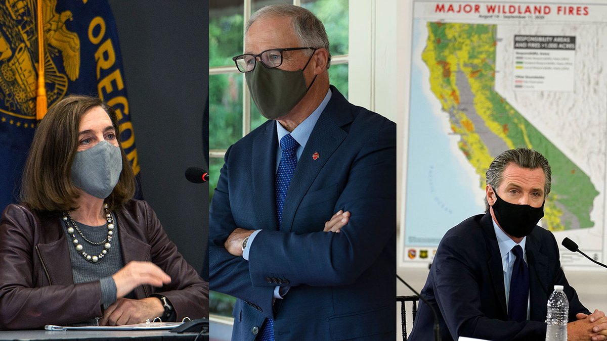 fox12oregon's tweet photo. BREAKING: Brown, Inslee and Newsom issue recommended 14-day travel quarantine for West Coast https://t.co/N1roLaQxnA https://t.co/GKBHL23LBX