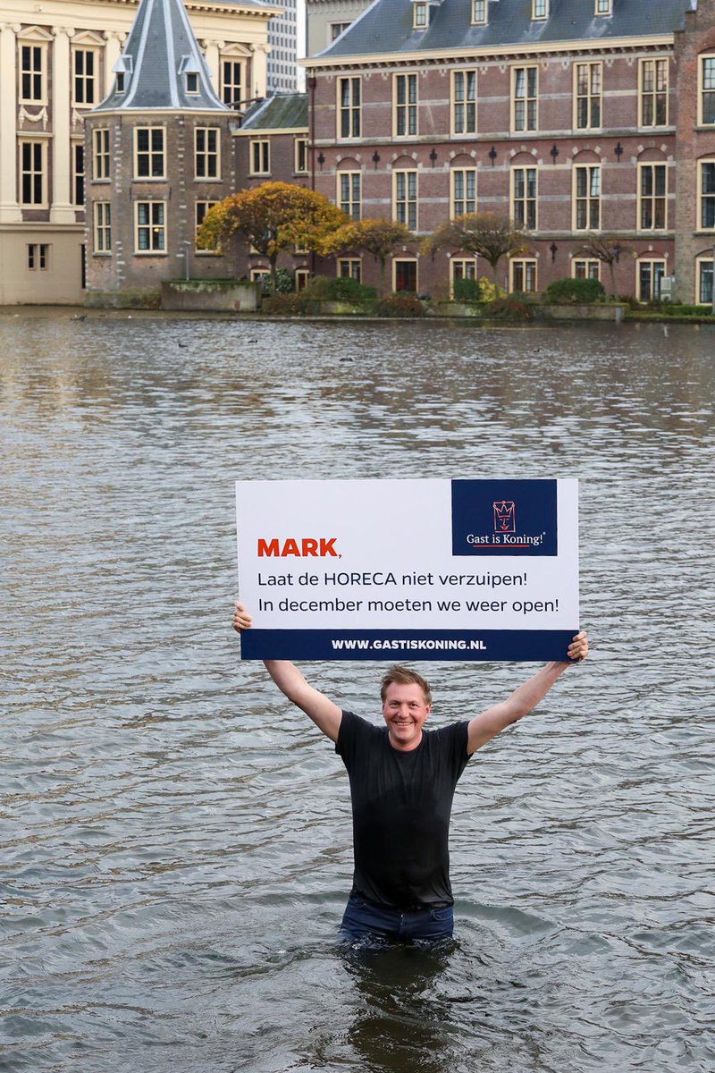 Ludieke actie van Gast is Koning in de Hofvijver!