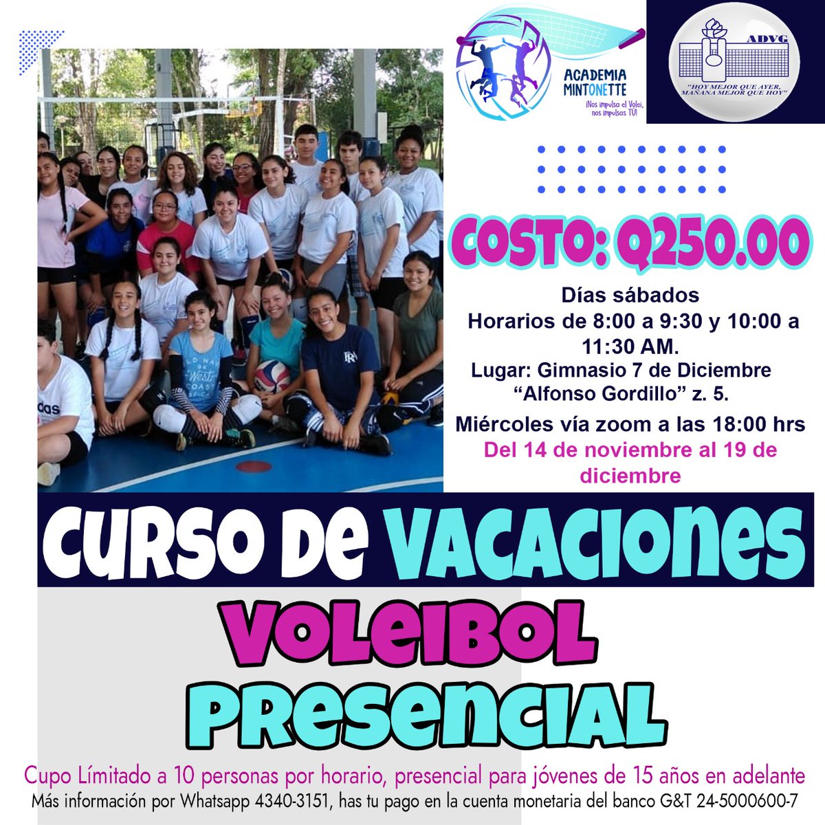 AsovoleiGuate's tweet photo. Escríbenos al whatsapp 4340-3151 para poder participar. https://t.co/wbF9F4Gn7u