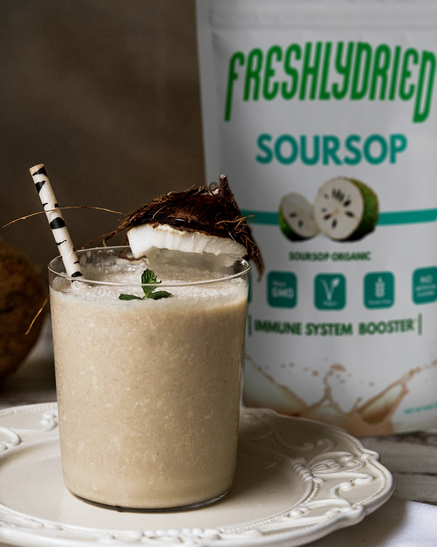 FreshlyDried's tweet photo. Tropical Smoothie: 

This is a delicious and refreshing drink that will leave you wanting for more! #Soursop #RecipeOfTheDay #healthy

Recipe: 
https://t.co/Mg427sC3KA

FreshlyDried Soursop is on discount with this amazing bundle!
https://t.co/fRiogQEh9U https://t.co/W457dZF33B