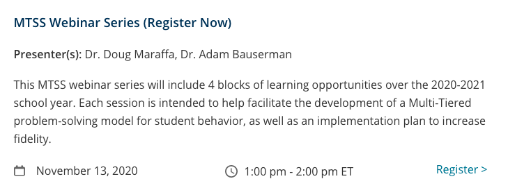 DoctorBehave's tweet photo. Join us today for MTSS Interventions and Implementation. You still have time https://t.co/9m3kgzAVmm https://t.co/aoDvsSaECz