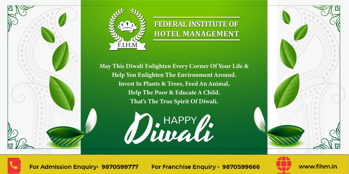 FihmNoida's tweet photo. The True #Spirit Of #Diwali Is In Helping Others &amp; Taking Care Of The #Environment Around, That Is Where #true #happiness Lies. 
FIHM Family Wishes Everyone A Very #HappyDiwali2020 

#environment #helpinghand #kindness #KindnessMatters #Hospitality #care #love #hotelmanagement https://t.co/fTj1ChlFoG