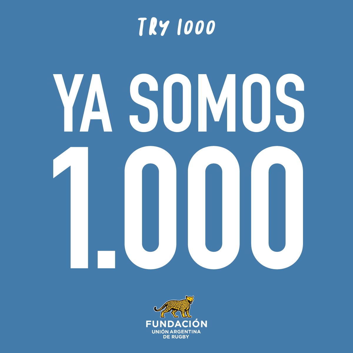 FundacionUAR's tweet photo. ¡YA SOMOS 1000!

Después de tanto esfuerzo, llegamos a nuestro objetivo, llegamos al #TRY1000, YA SOMOS 1000 SOCIOS DONANTES!!!
¡Completamente agradecidos a todos ustedes! https://t.co/oo3HtApgnV