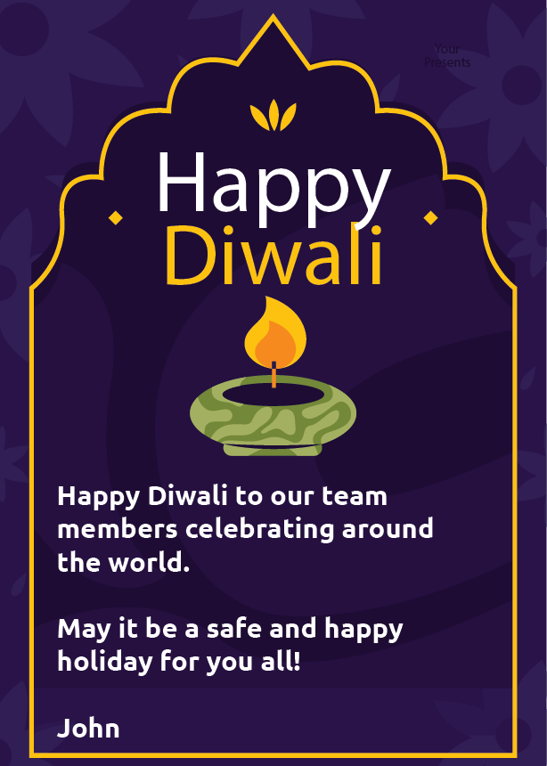 JohnPMullen17's tweet photo. Happy Diwali to our team members celebrating around the world. May it be a safe and happy holiday for you all! https://t.co/F64ujvEKqI