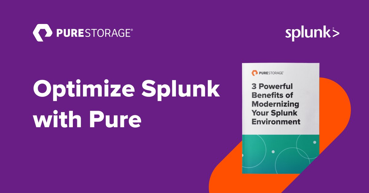 pjweidner's tweet photo. The #Splunk data center model can be complex. Make the move to a simplified, high-performance data center infrastructure with Pure and Splunk SmartStore. https://t.co/VLW6FpoUcA https://t.co/UnnEeRMBeE